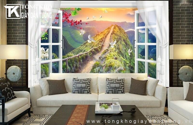 Giá của tranh dán tường cửa sổ 3D còn phụ thuộc vào nhiều yếu tố