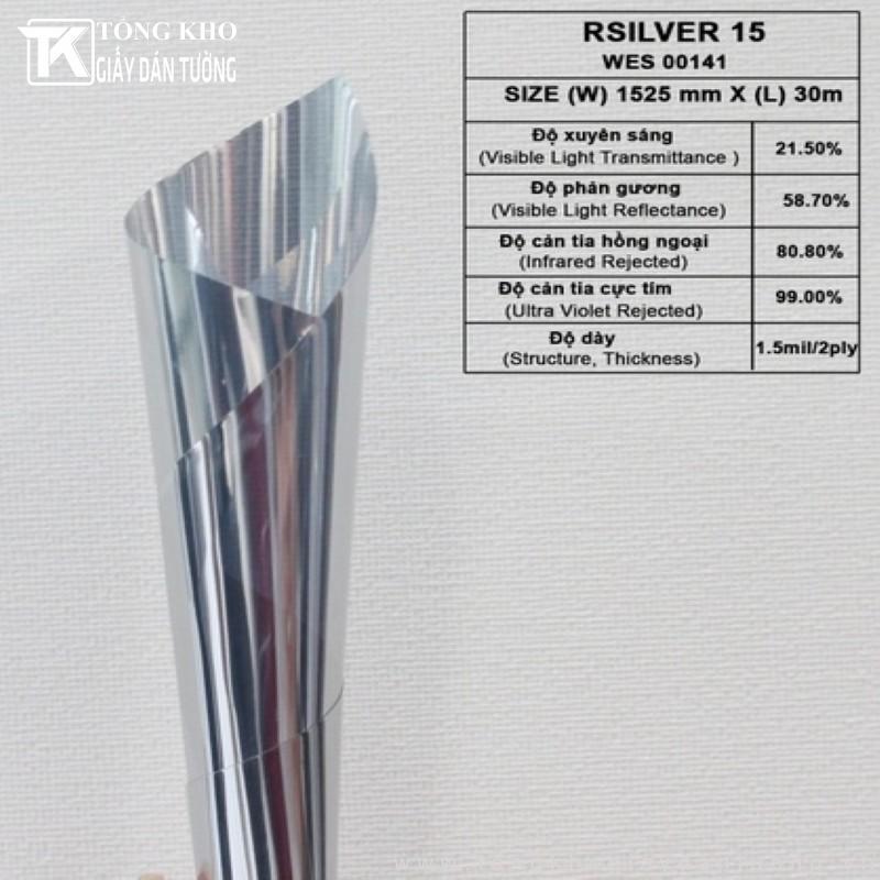 Film cách nhiệt RSILVER 15