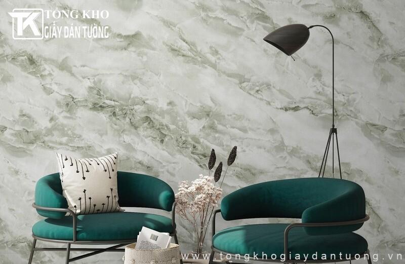 Mẫu giấy 3D giả đá dán tường tường đẹp ấn tượng