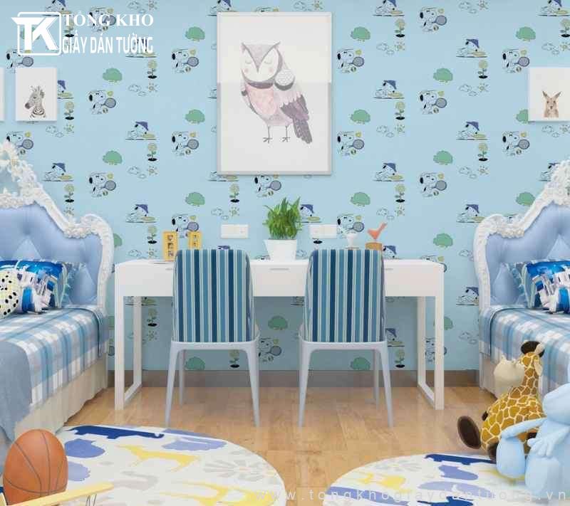 Họa tiết khỏe khoắn và gam màu xanh, mát mắt là những mẫu khá phổ biến