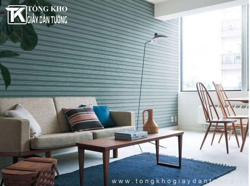 Không gian sẽ thêm rộng hơn nếu gia chủ biết cách phối họa tiết sọc ngang