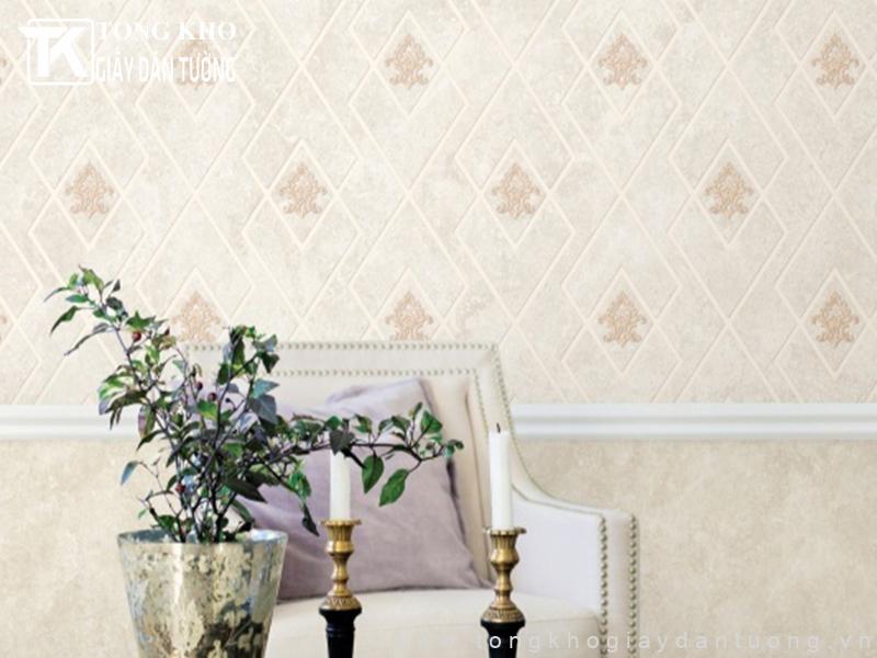 TOP 219+ Mẫu giấy dán tường spa đẹp, sang trọng, tinh tế 4 Mẫu giấy dán tường spa họa tiết hình học màu nhẹ nhàng, trang nhã