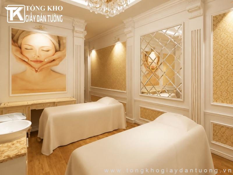Mẫu giấy dán tường spa ngày càng được nhiều khách hàng lựa chọn