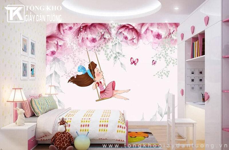 Vì có họa tiết sinh động, sinh động nên giá giấy dán tường trẻ em có giá nhỉnh hơn so với dòng khác