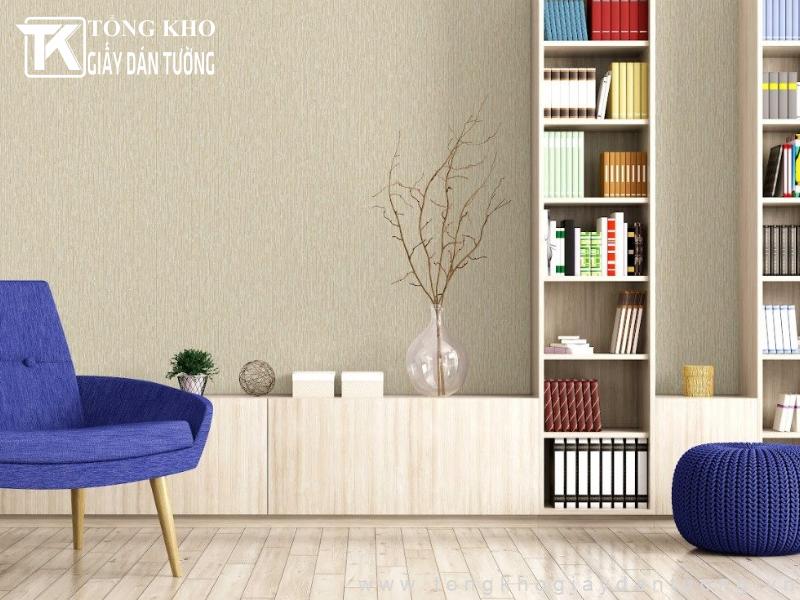 199+ mẫu giấy dán tường trơn tối giản, hiện đại và sang trọng 8 Sử dụng giấy dán tường đơn sắc để làm nổi bật nội thất phòng khách