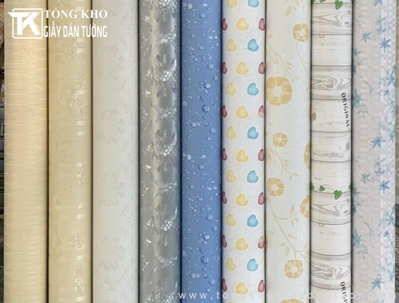 Tổng kho Giấy Dán Tường hoa văn với đa dạng mẫu mã có sẵn tại showroom