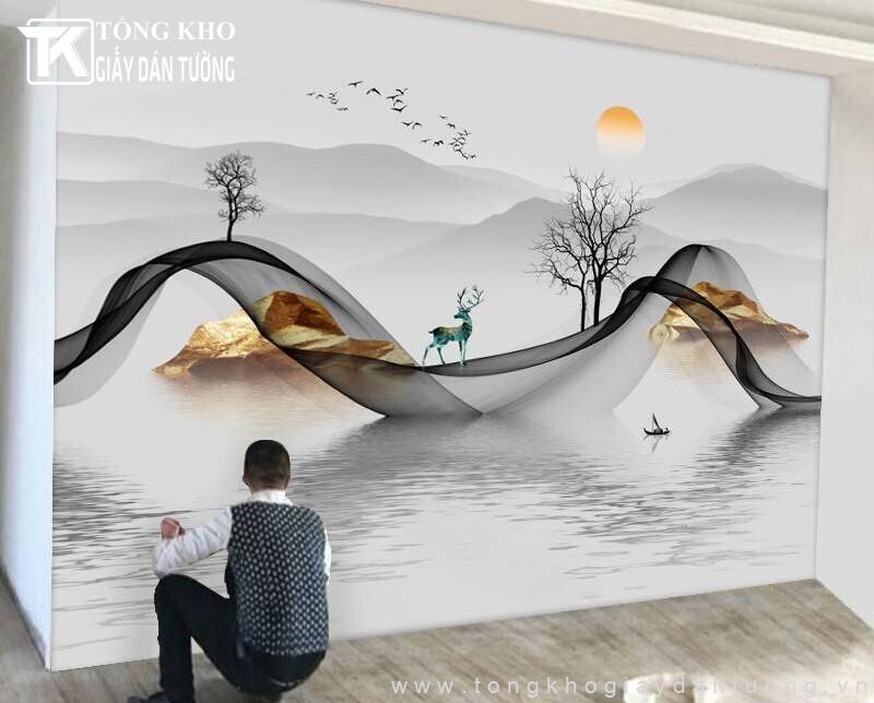 Bề mặt tường trước khi dán cần được xử lý ẩm mốc kỹ lưỡng