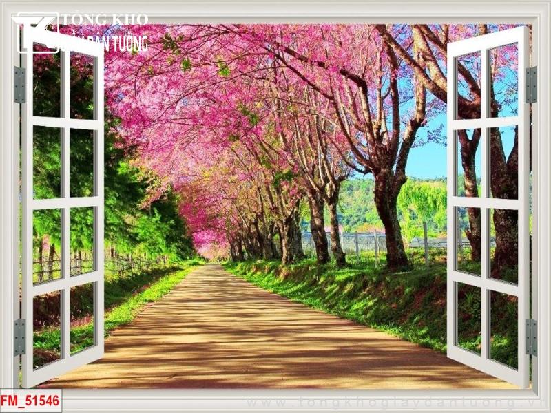 Tranh dán tường cửa sổ FM-51546