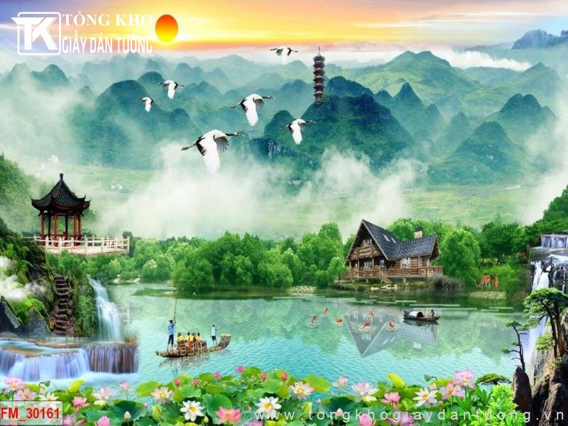Tranh dán tường sơn thủy FM-30161