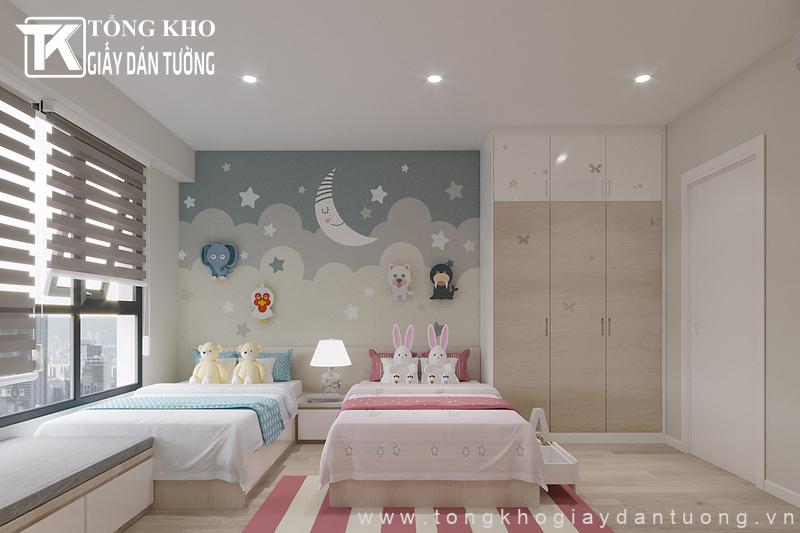 Ngày càng có nhiều không gian có sự xuất hiện của tranh dán tường trẻ em