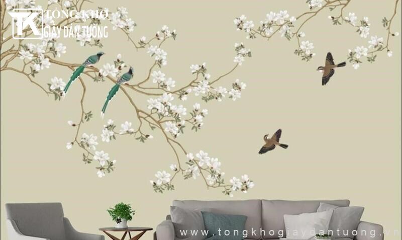 Dòng tranh dán tường hầu như có thể xuất hiện ở mọi không gian từ nhà ở đến công trình thương mại
