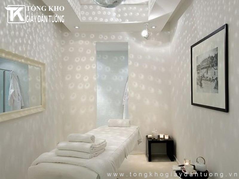 TOP 219+ Mẫu giấy dán tường spa đẹp, sang trọng, tinh tế 2 Khách hàng đánh giá cao tính thẩm mỹ và độ bền của giấy dán tường spa