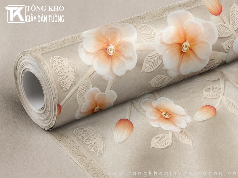 Dự án thi công giấy dán tường huyện Nhà Bè tại nhà chị Châu 2 Mẫu giấy dán tường 3D đẹp, chất lượng được gia đình chị Châu lựa chọn