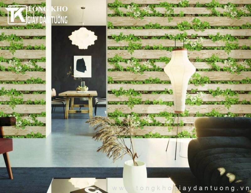 Họa tiết lớn và nổi bật thường sử dụng cho một mảng tường để tạo điểm nhấn