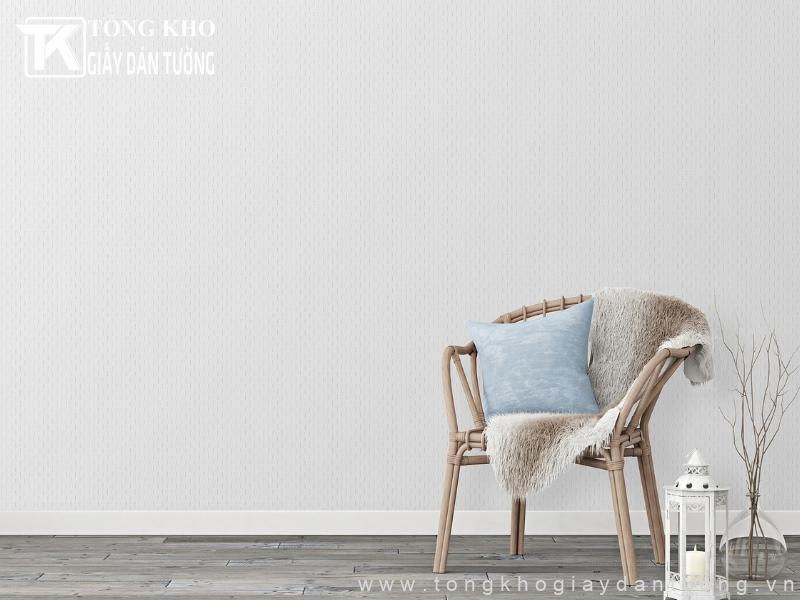 Mẫu giấy dán tường màu trắng đẹp tinh tế được nhiều gia chủ ưa chuộng