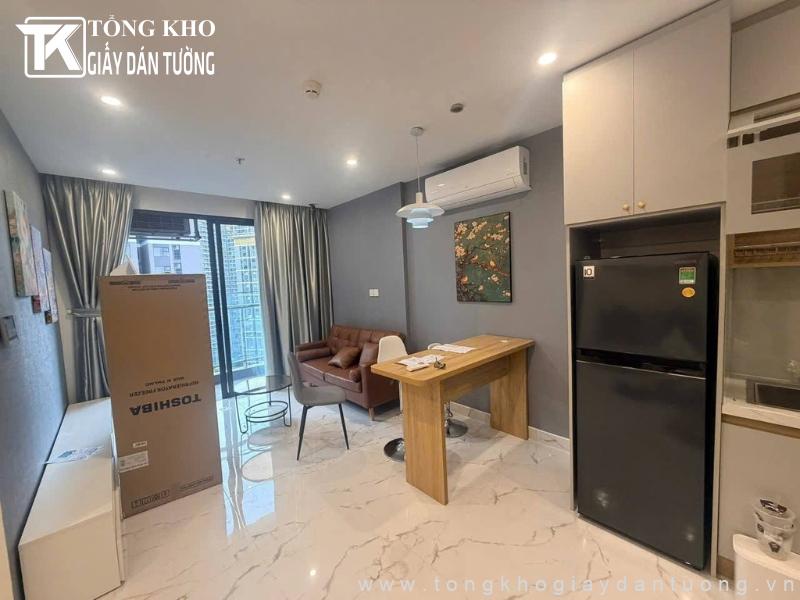 149+ Mẫu giấy dán tường màu xám đẹp, hiện đại của năm 2026 6 Tông xám nhạt nhẹ nhàng giúp tôn các món đồ nội thất phòng khách