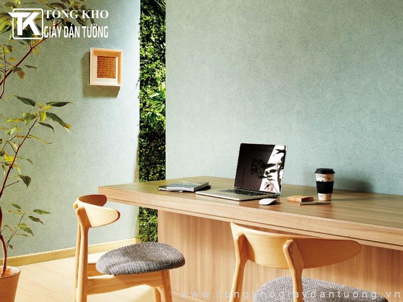 Mẫu giấy dán tường Sincol màu xanh mint ngọt ngào