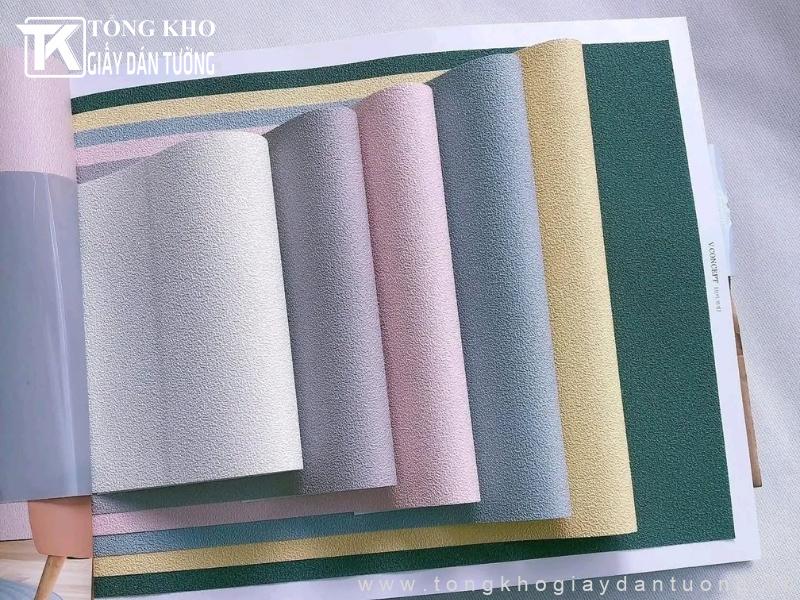 Giấy dán tường đơn sắc tại HCM