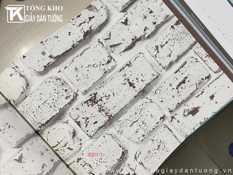 Giấy The View giả gạch trắng phù hợp để tạo điểm nhấn cho nhiều không gian