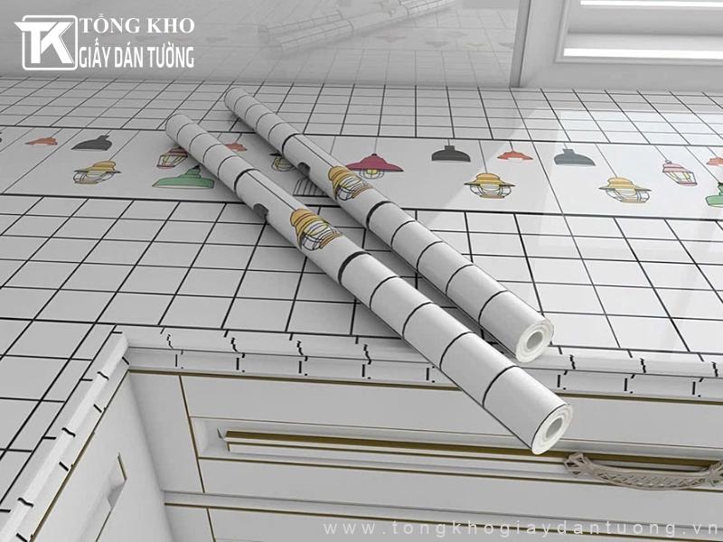 Gia chủ sẽ ưu tiên giấy dán tường phủ nhôm cách nhiệt cho phòng bếp