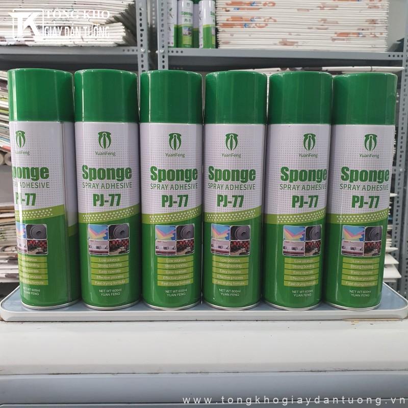 Keo dán dạng xịt đa năng PJ77 có thể được sử dụng trong nhiều hạng mục khác nhau Keo dán dạng xịt đa năng PJ77 có thể được sử dụng trong nhiều hạng mục khác nhau