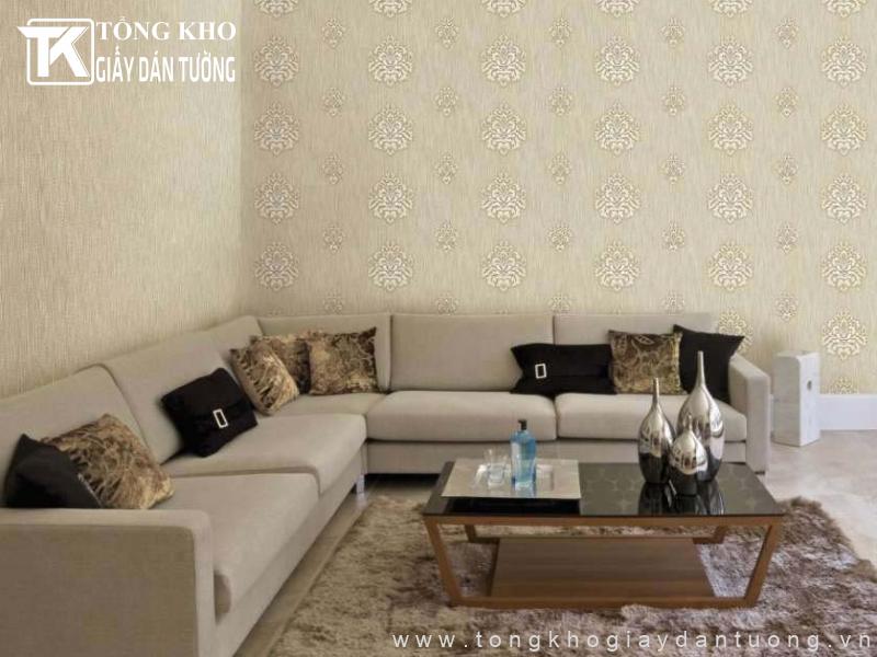 Tổng kho giấy dán tường Vũng Tàu đủ mẫu mã, cao cấp, giá tốt 2 Khách hàng ưa chuộng sử dụng giấy dán tường trang trí phòng khách gia đình