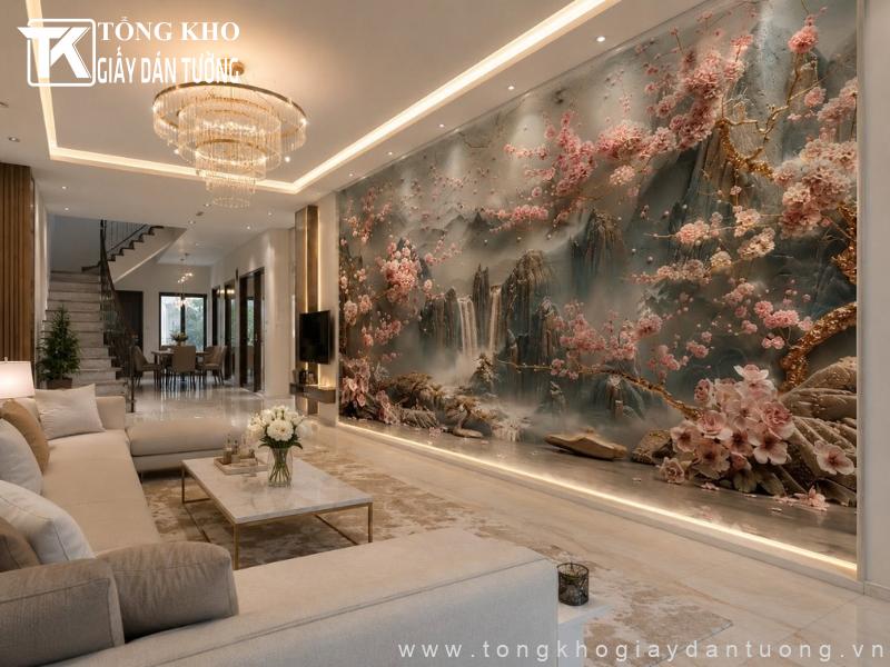 199+ mẫu tranh dán tường khổ lớn đẹp, bền, chuẩn phong thủy 2 Sản phẩm giúp nâng tầm tính thẩm mỹ cho không gian sống