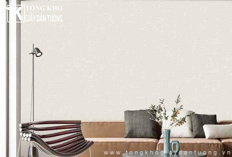 Dự án thi công giấy dán tường Quận 10 cho nhà chị Trâm 4 Mẫu giấy dán tường màu be được gia đình chị Trâm lựa chọn để cải tạo không gian
