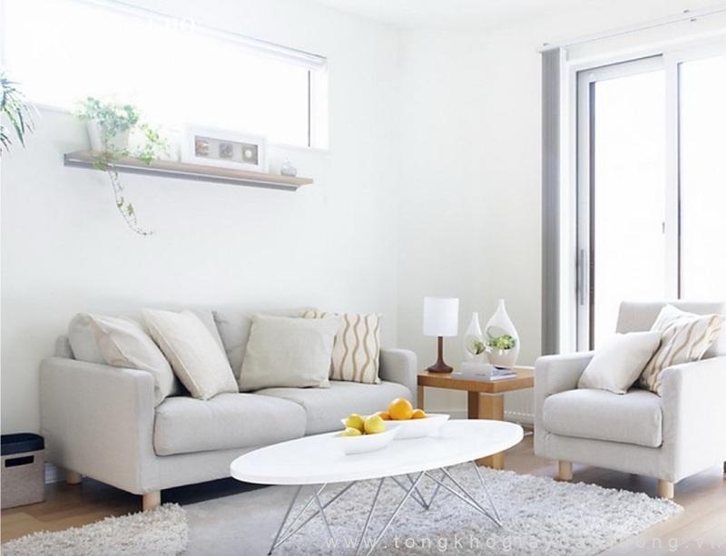 Dự án thi công giấy dán tường Quận 10 cho nhà chị Trâm 3 Không gian nhà chị Trâm tương đối hài hòa, nhưng chưa có điểm nhấn